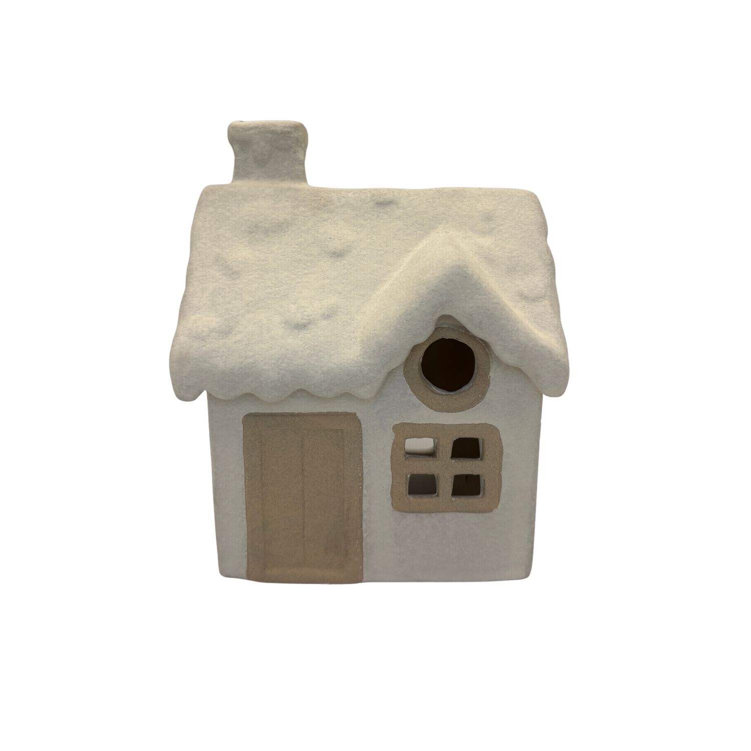 Snowy Cabin Tealight Holder - Large