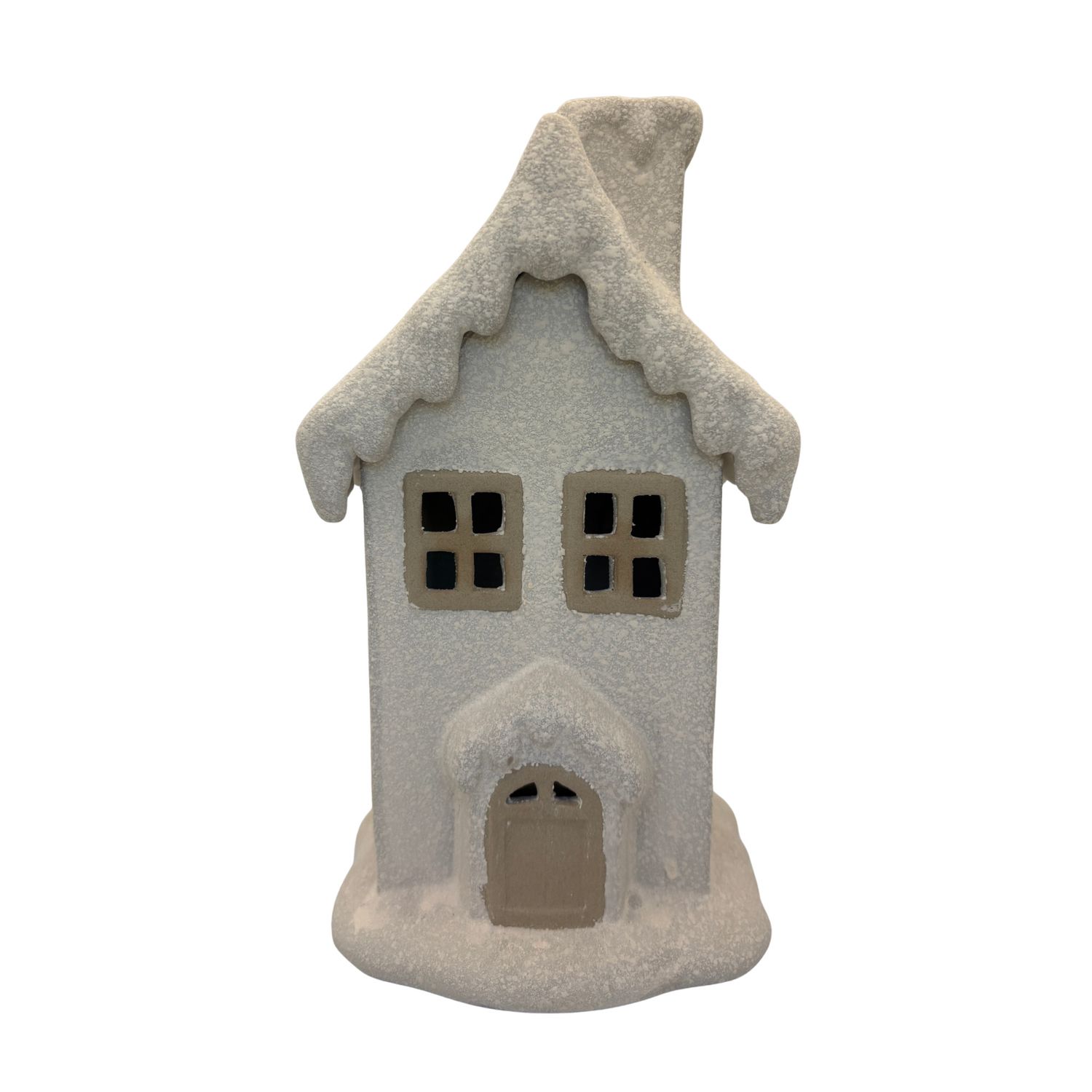 Snowy House Tealight Holder
