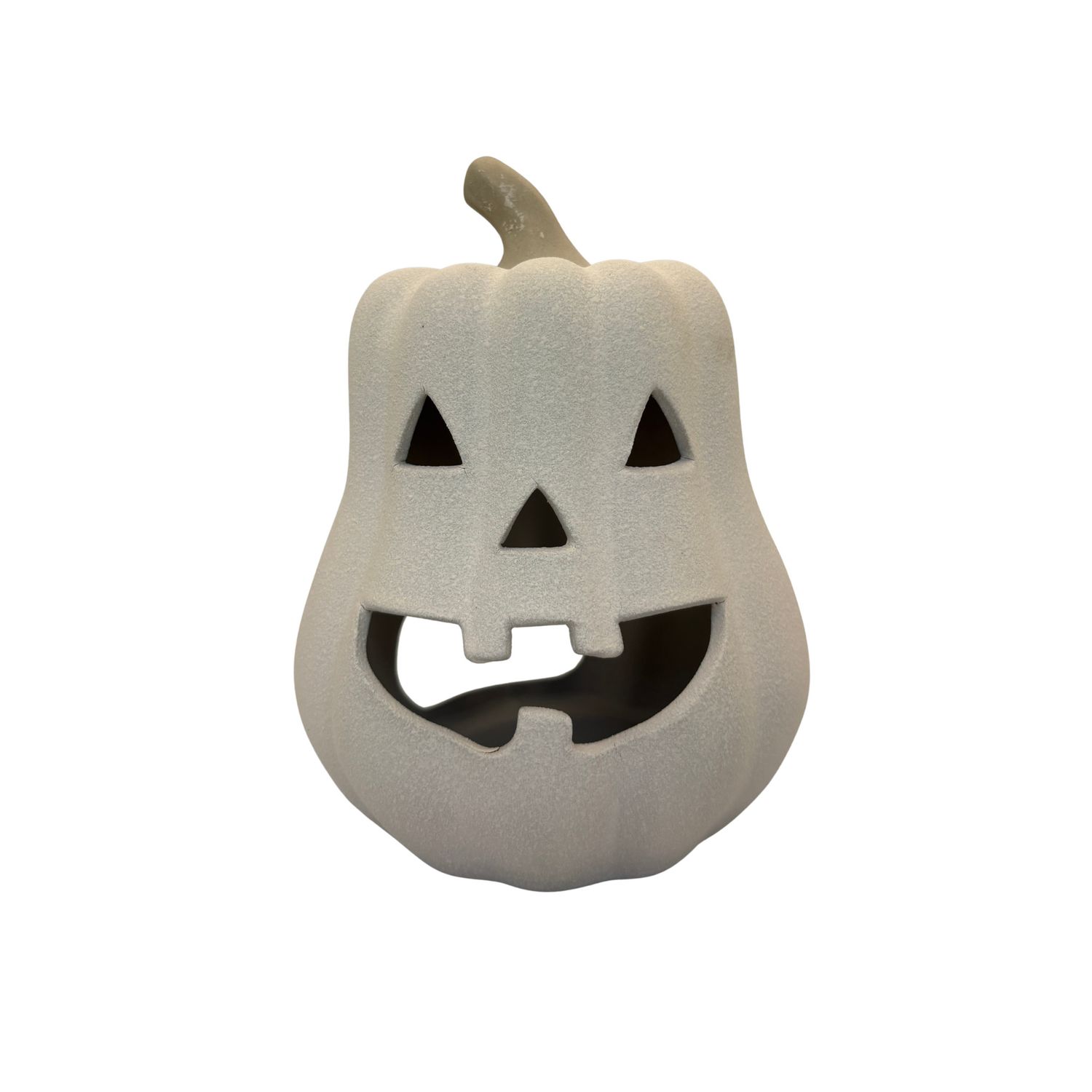 Ivory Jack O'Lantern Tealight Holder - Large
