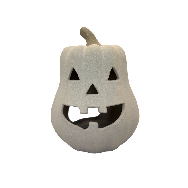Ivory Jack O'Lantern Tealight Holder - Large