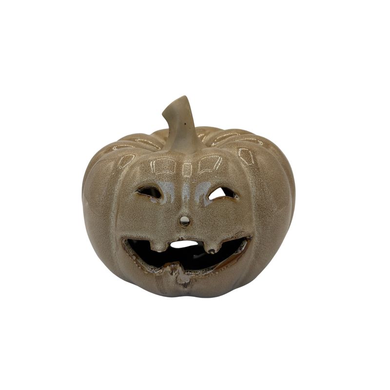 Brown Classic Jack O'Lantern Tealight Holder