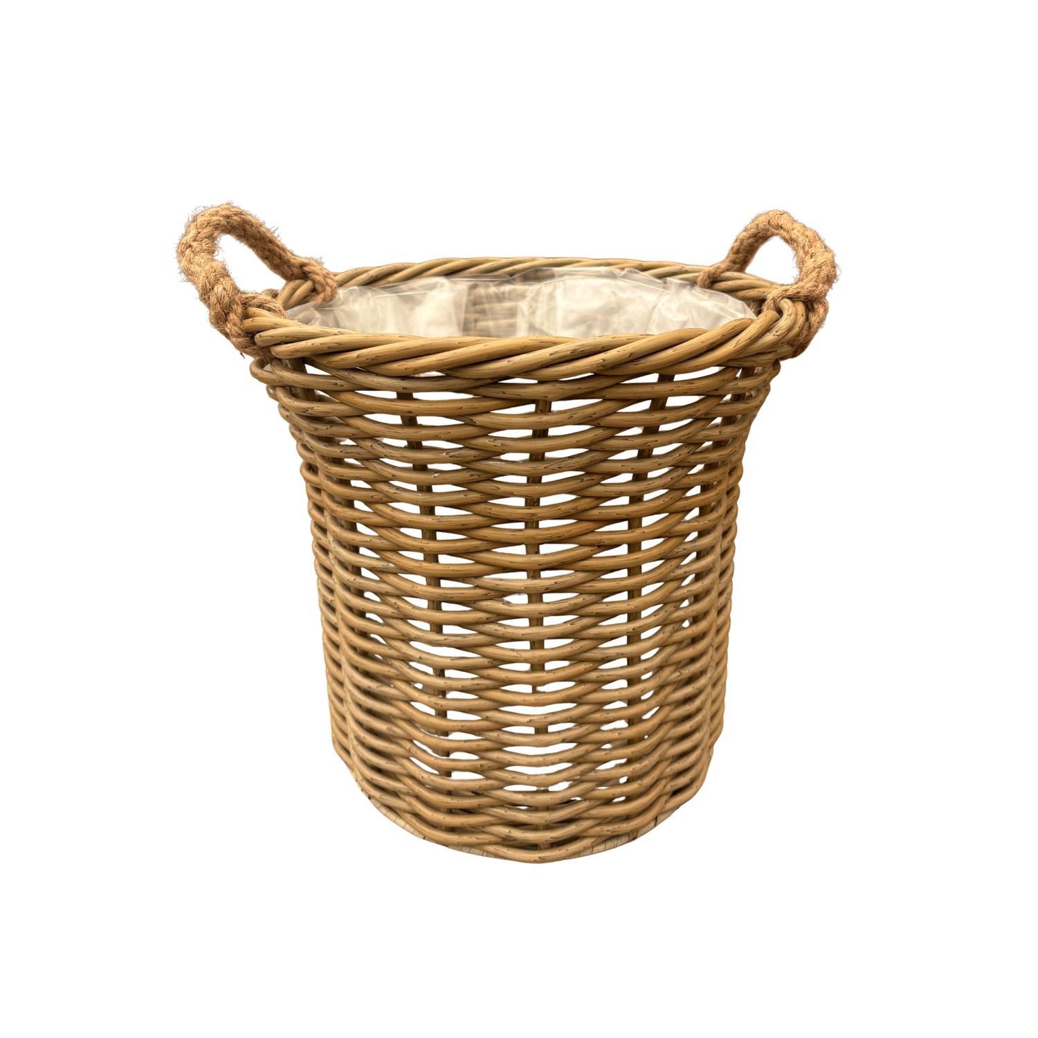 Wicker Flared Rope Basket - Medium