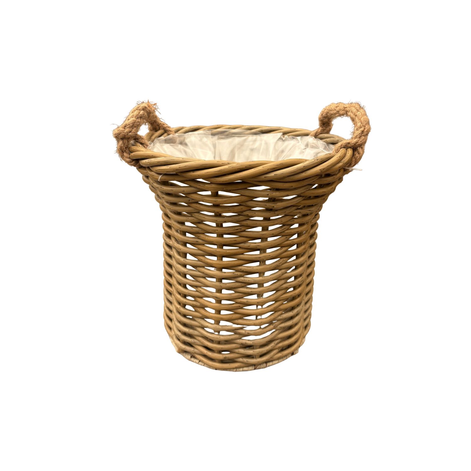 Wicker Flared Rope Basket - Small