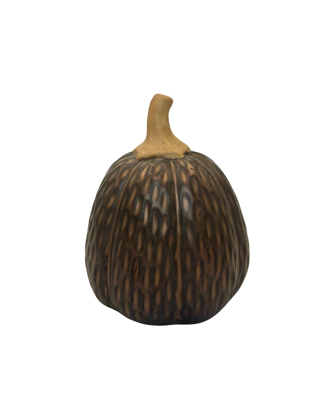Ceramic Pumpkin Bronze 10cm