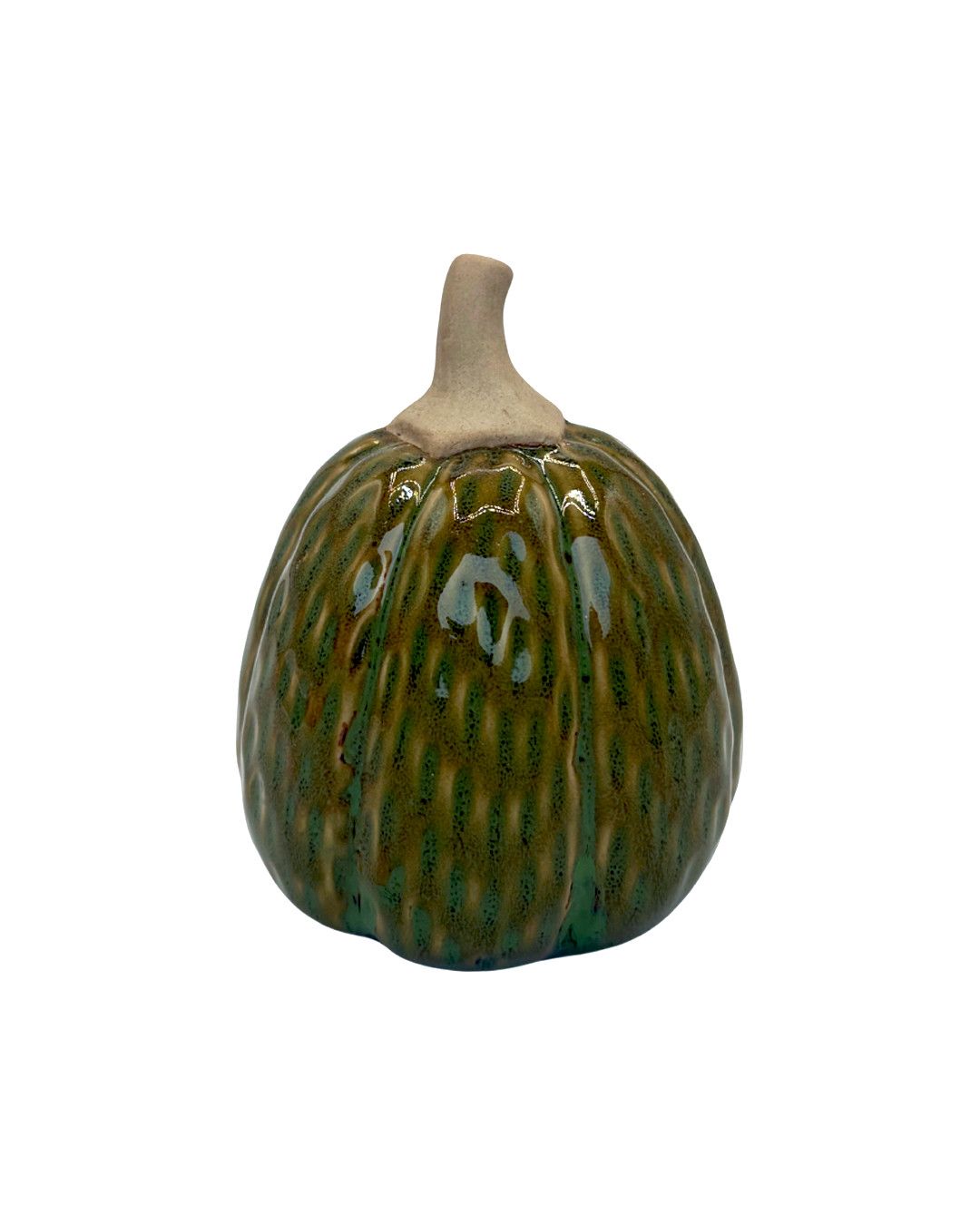 Ceramic Pumpkin Green 10cm