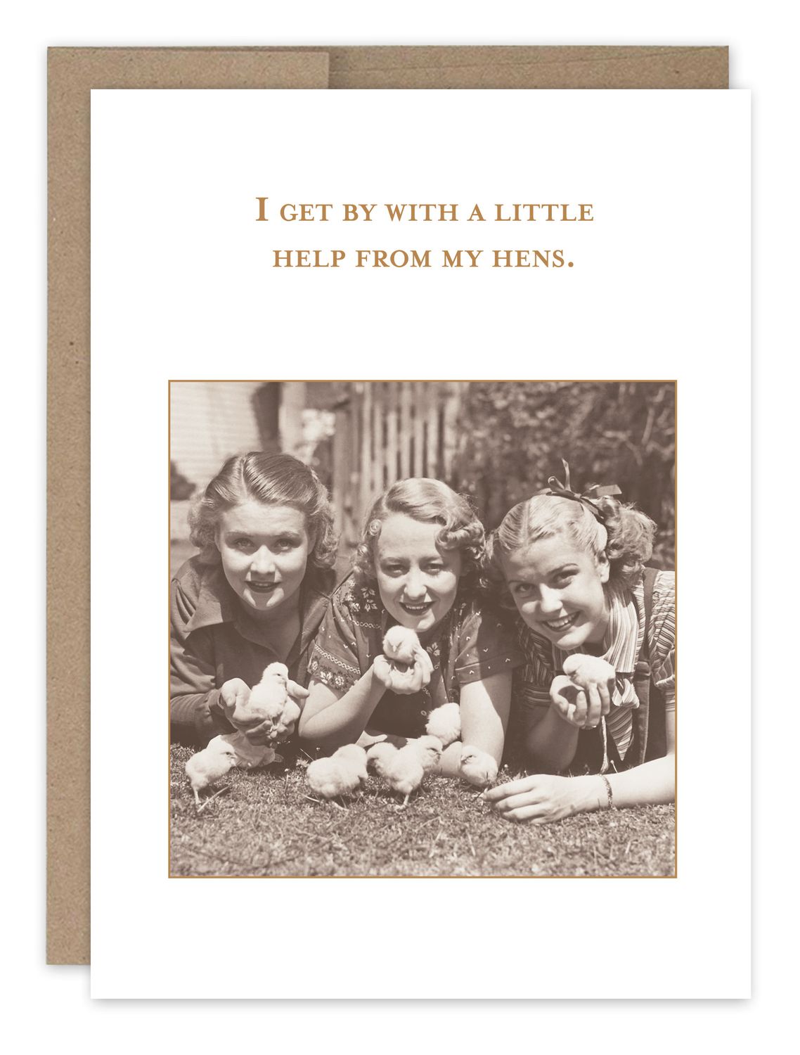 Friendship Card: Help From My Hens