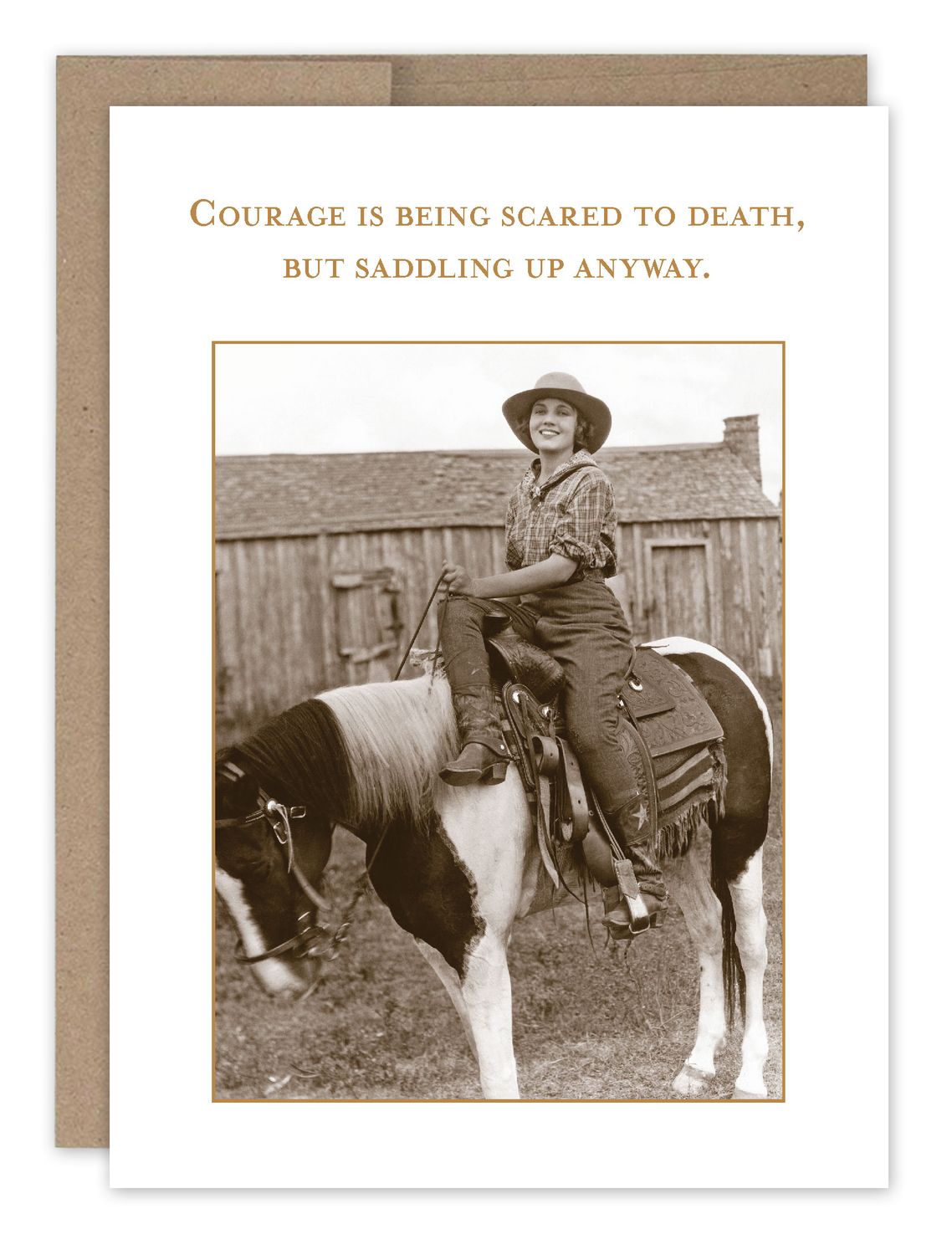 Encouragement Card: Saddling Up Anyways