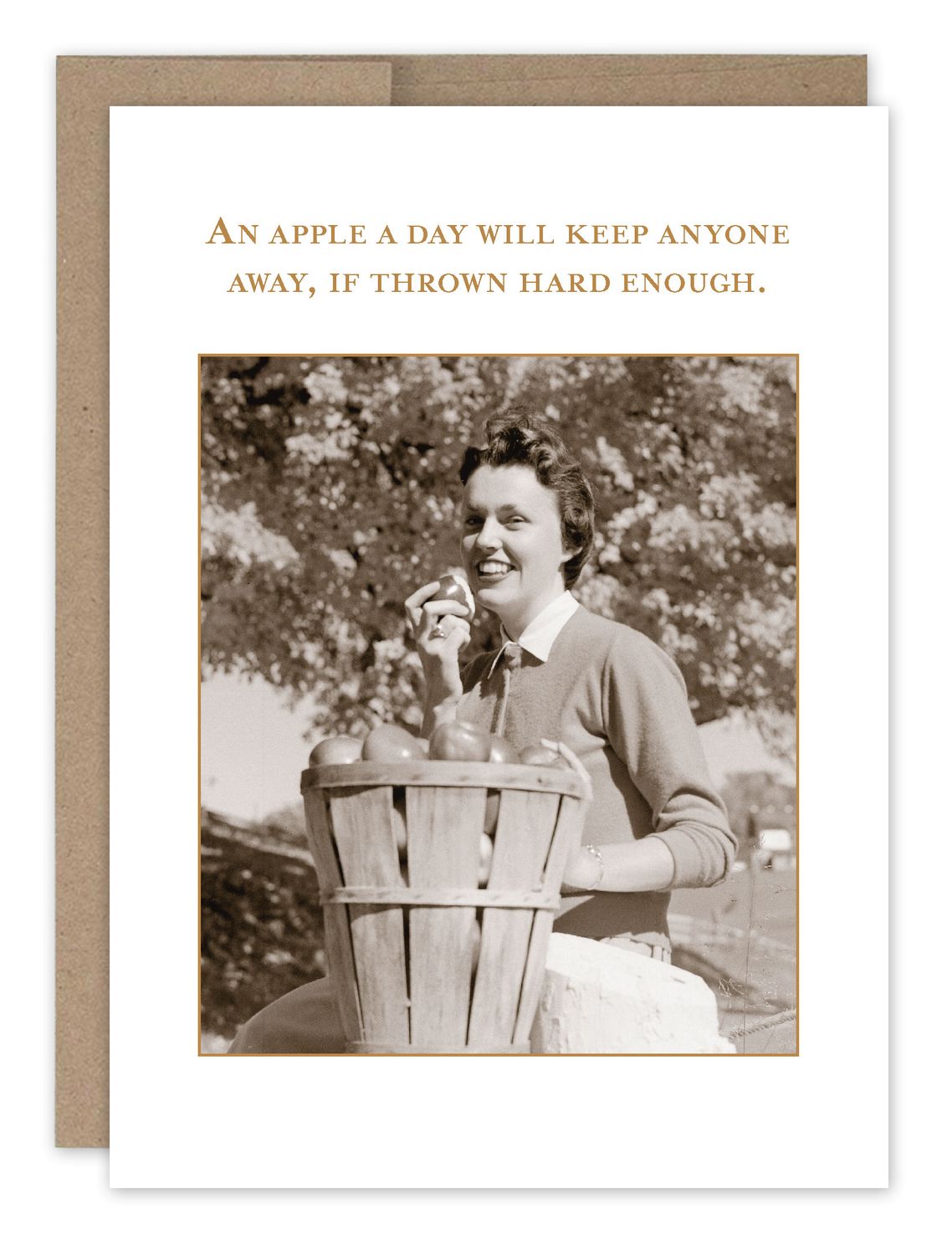 Get Well Card: Apple a Day