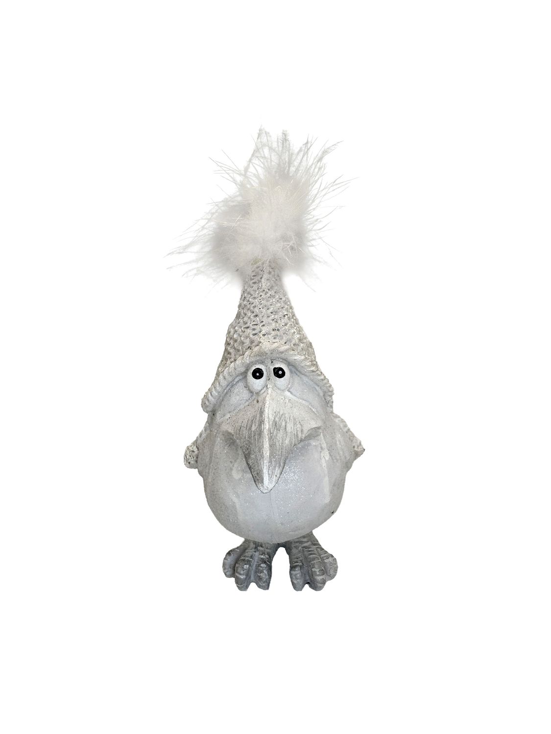 Feathered Fellow White - Large
