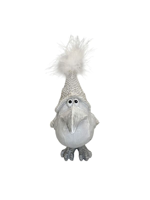 Feathered Fellow White - Large