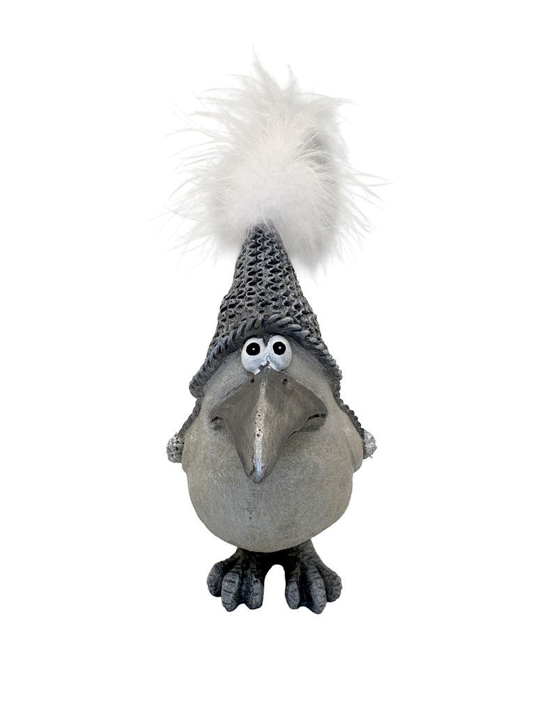 Feathered Fellow Grey - Large
