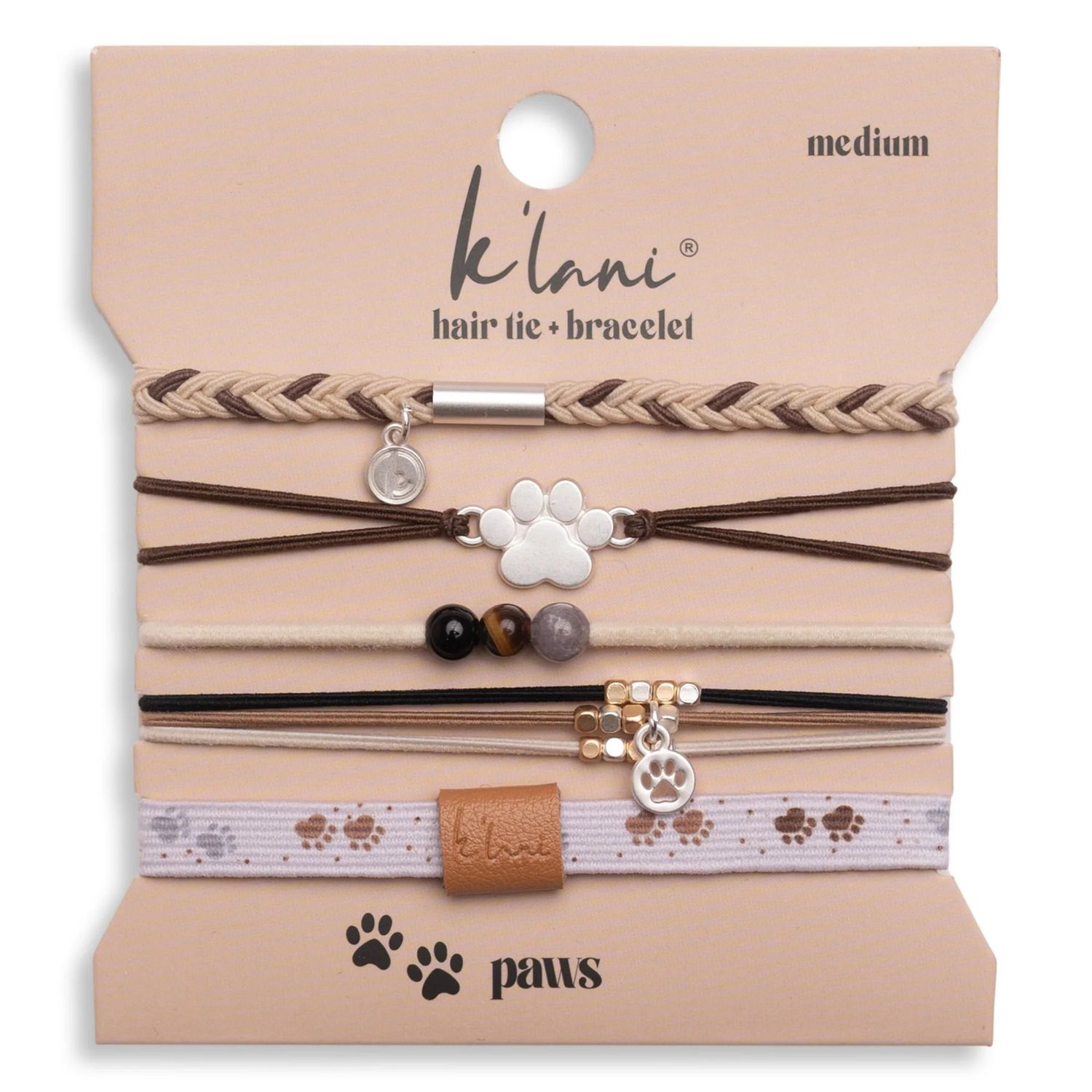 K'lani Hair Tie Bracelet - Paws