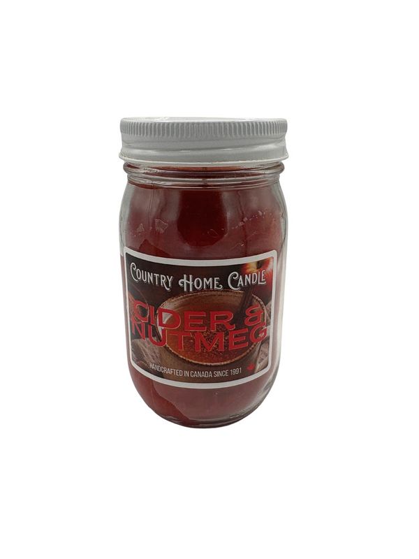 Candle 16 oz. Cider &amp; Nutmeg