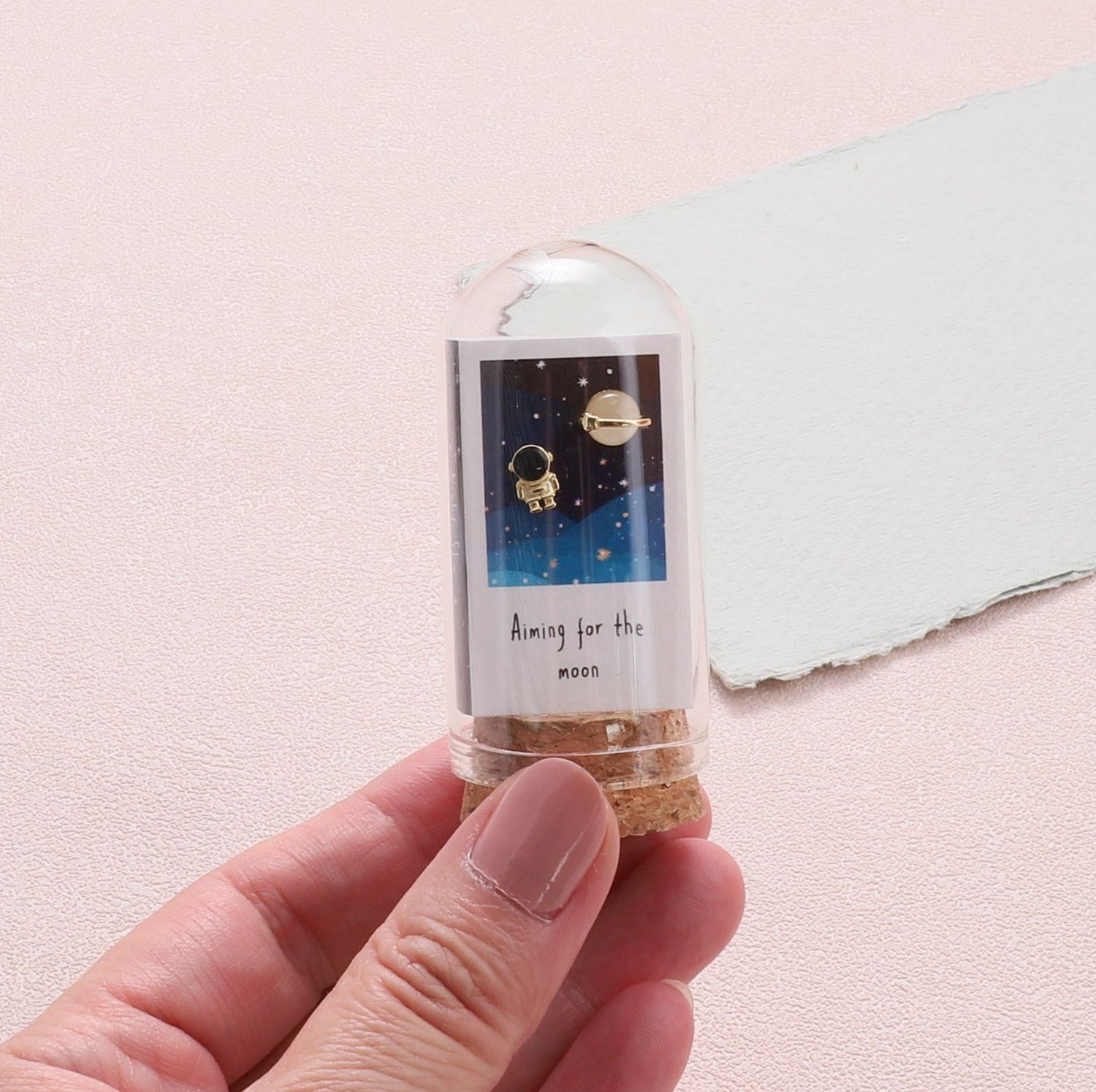 Earrings: Aiming for the Moon -, Color: Gold