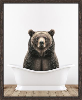 Art - Bear in Tub 17.5" x 21.5"