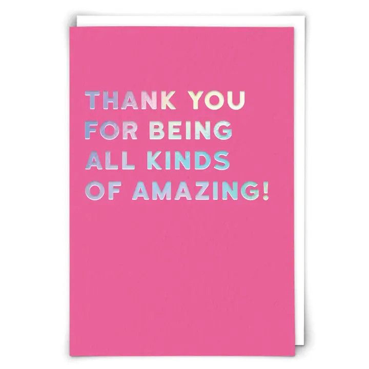 Thank You Card: All Kinds of Amazing - Blank