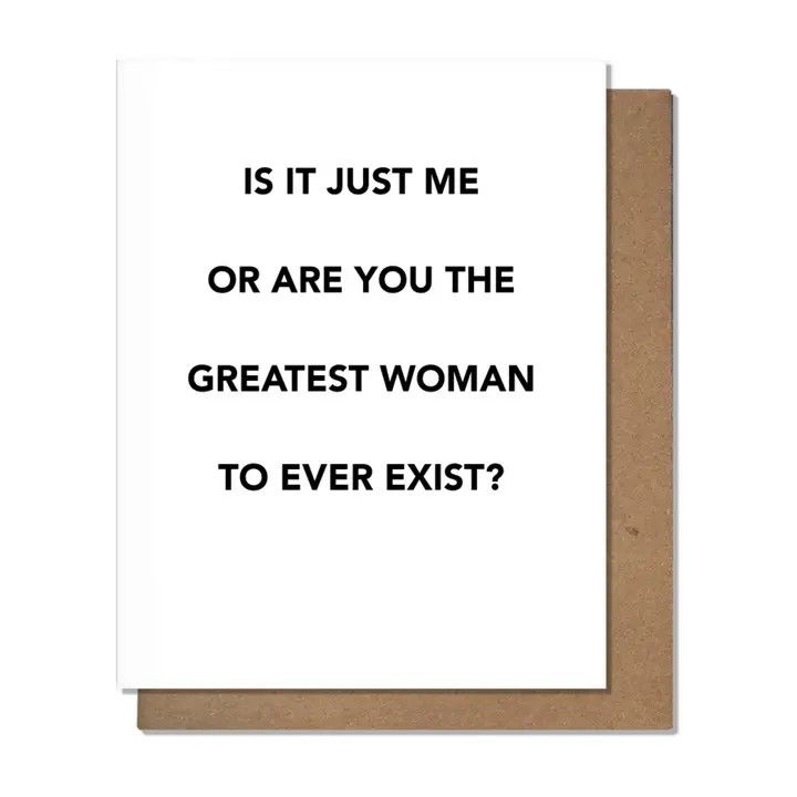 Friendship Card: Greatest Woman - Blank
