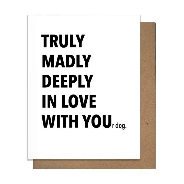 Love Card - Truly Dog - Blank