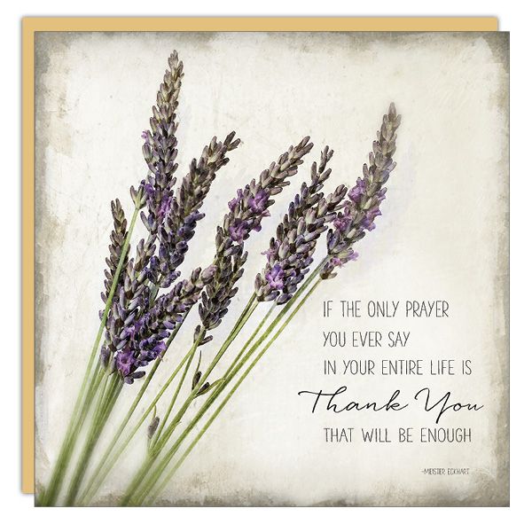 Thank You Card: If Only Prayer - Blank