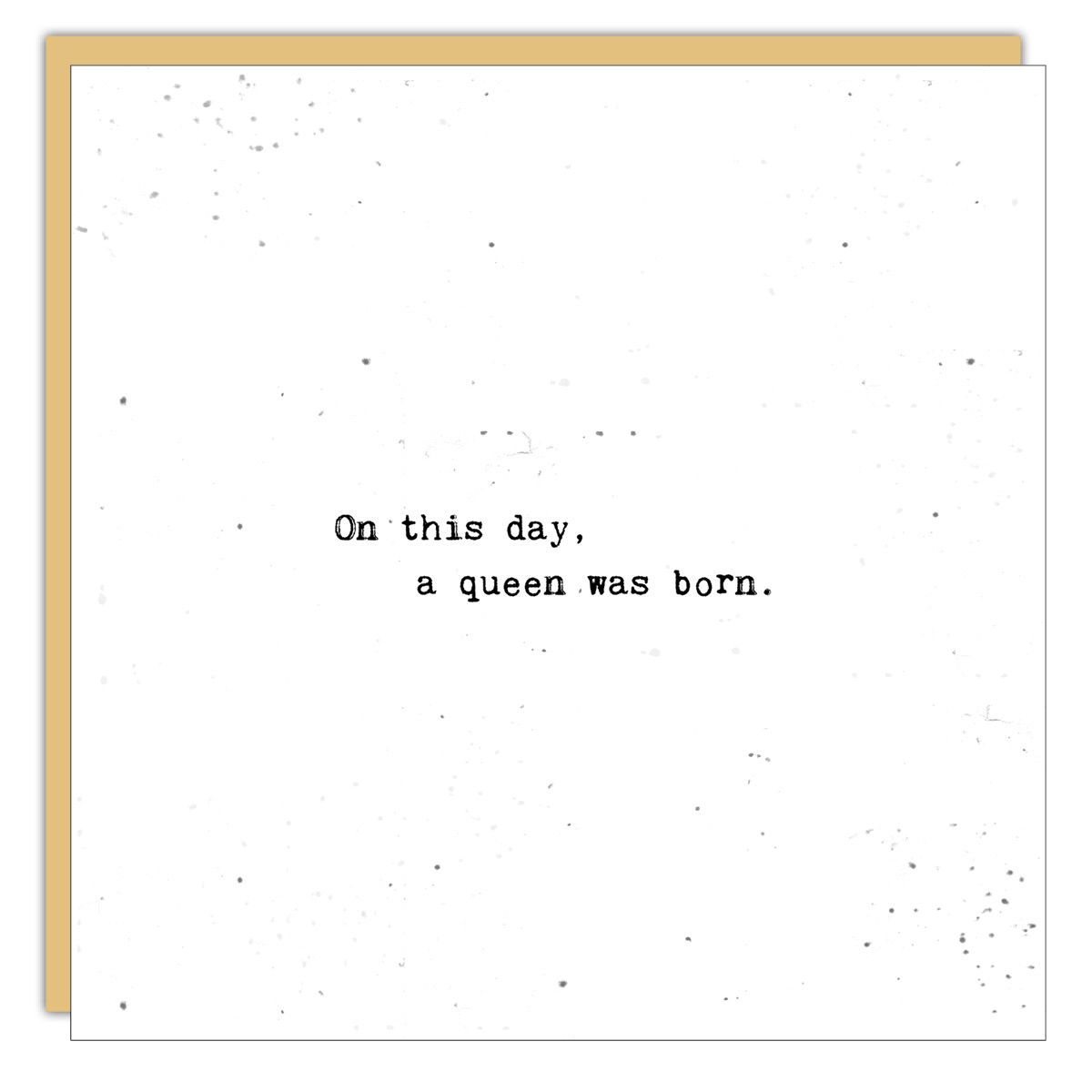 Birthday Card: On This Day - Blank