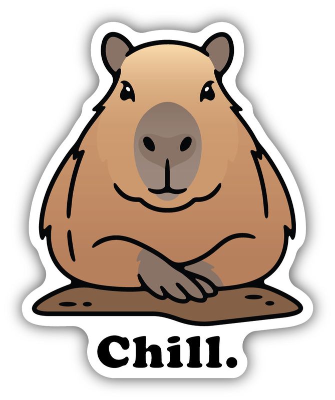 Sticker - Chill Capybara