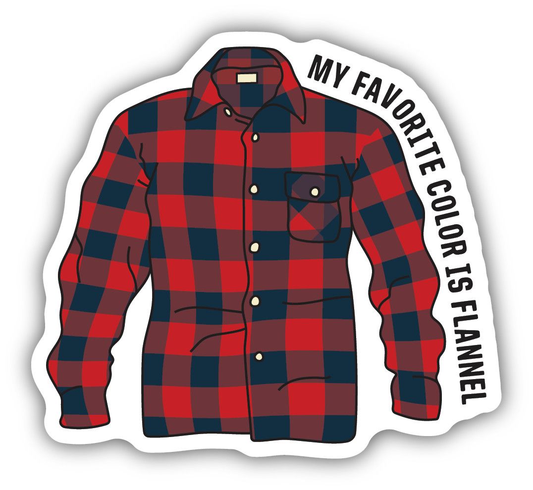 Sticker - Plaid Flannel