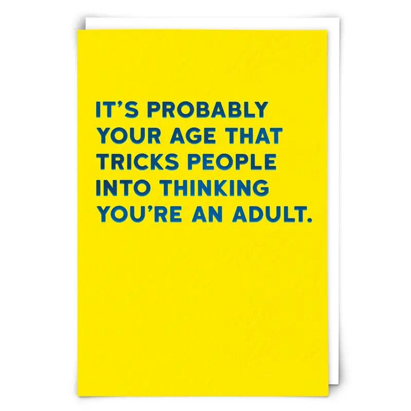 Birthday Card: Your Age - Blank