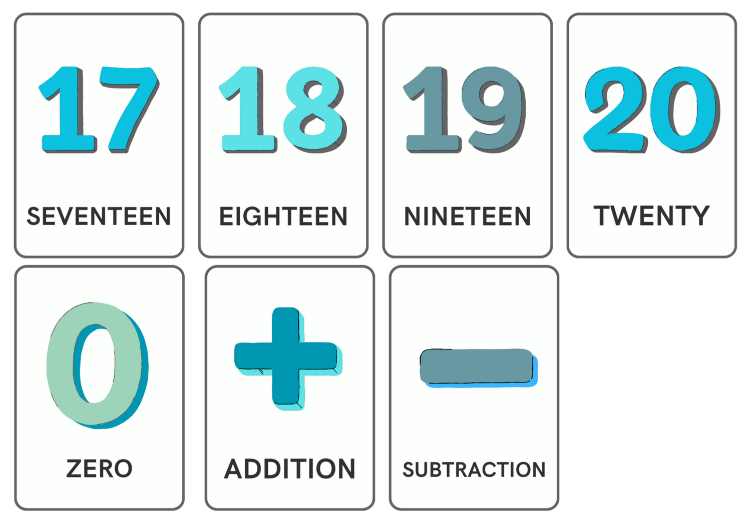 0-20 Flashcards