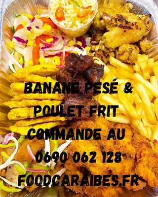 Banane pesé poulet frit pikliz