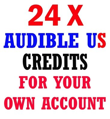 24x Audible USA Store Credit/s