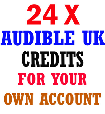 24x Audible UK Store Credit/s