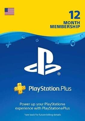 Sony Playstation PSN Plus 12 Month (365 days) Code US