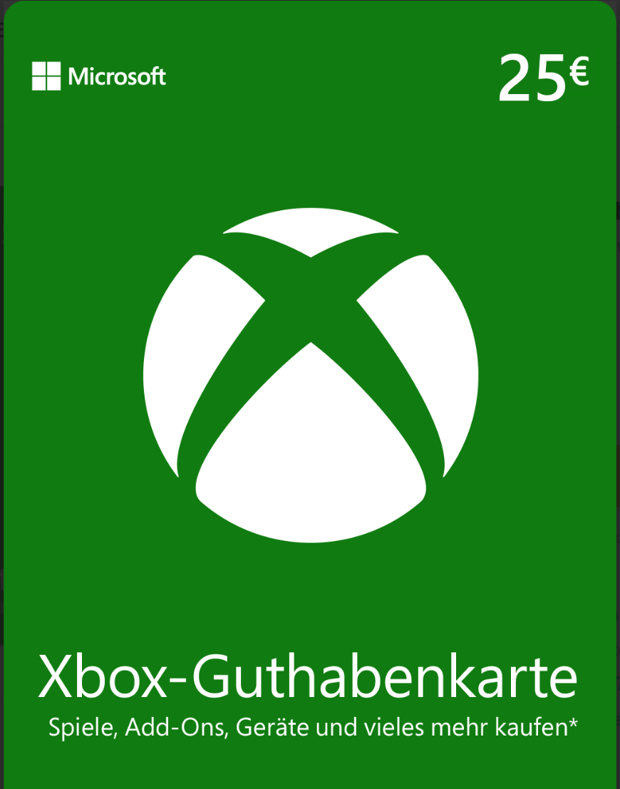 Xbox Live - 25 EUR Guthaben für Deutschland