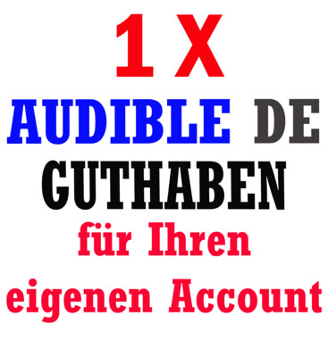 1x Audible DE Store Credit/s - Guthaben Titel Verschenken Option!