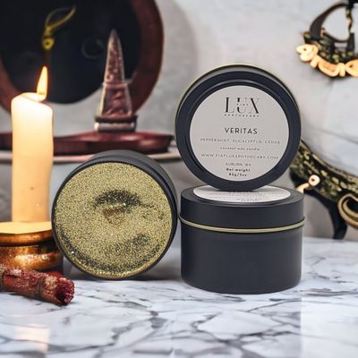 Veritas Reveal Truth Spelled Conjure Candle 3 ounces