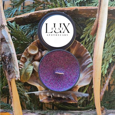 Pre-order LimAni | Joy Courage Strength Spell Candle 3 ounce | LUXURY | Handcrafted | Coconut Soy Scented Candle with Herbs | Hand Poured |