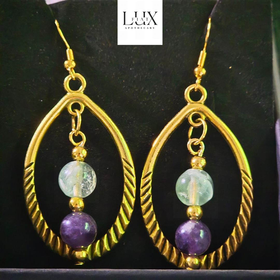 The Still Mind – Sacred Earrings for Clarity and Protection