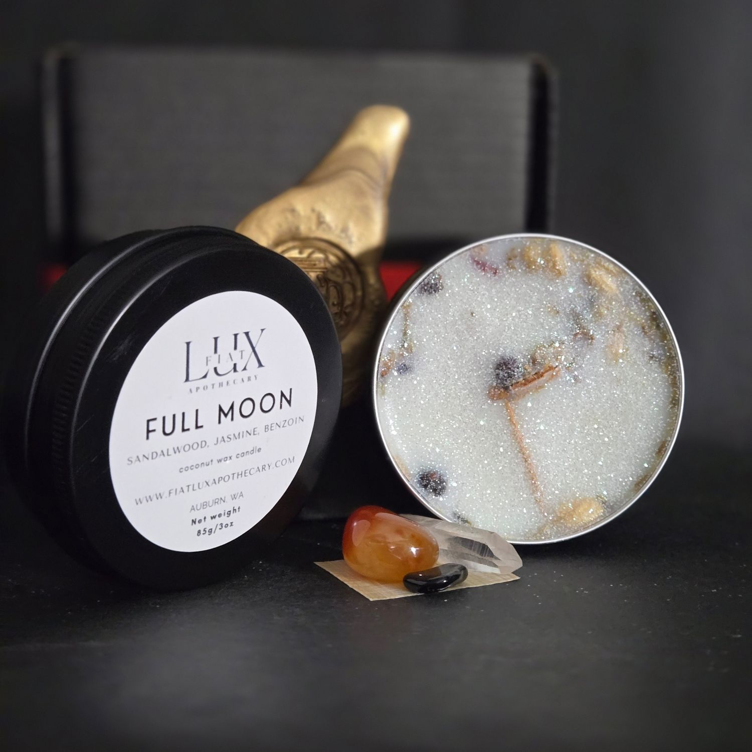 Full Moon Spelled Conjure Candle Ritual Kit