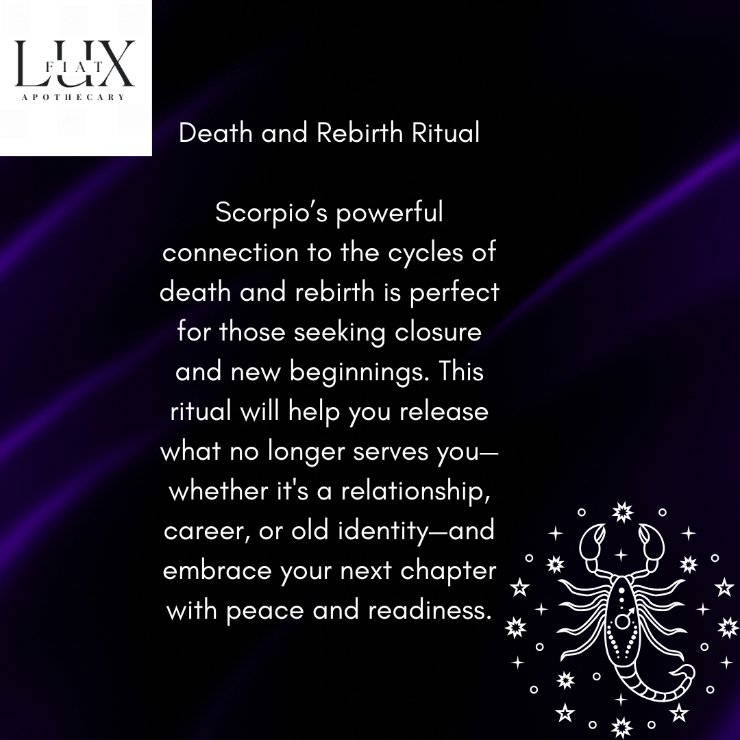 Death and Rebirth: Closure and New Beginnings Ritual Date: Friday, November 22, 2024