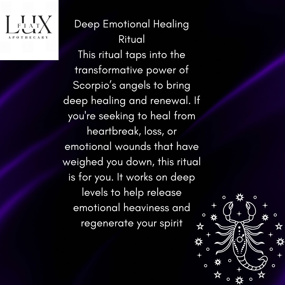 Deep Emotional Healing Ritual Sunday, October 27, 2024