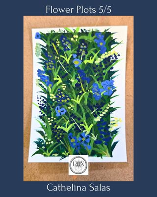 Flower Plots No. 5/5, Original Gouache Painting