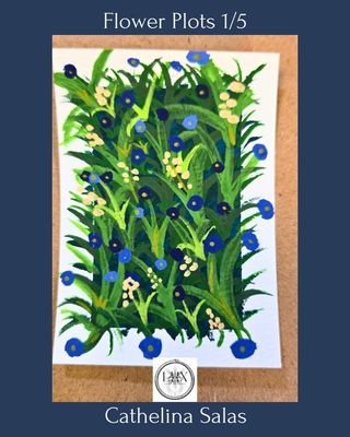 Flower Plots No. 1/5, Original Gouache Painting