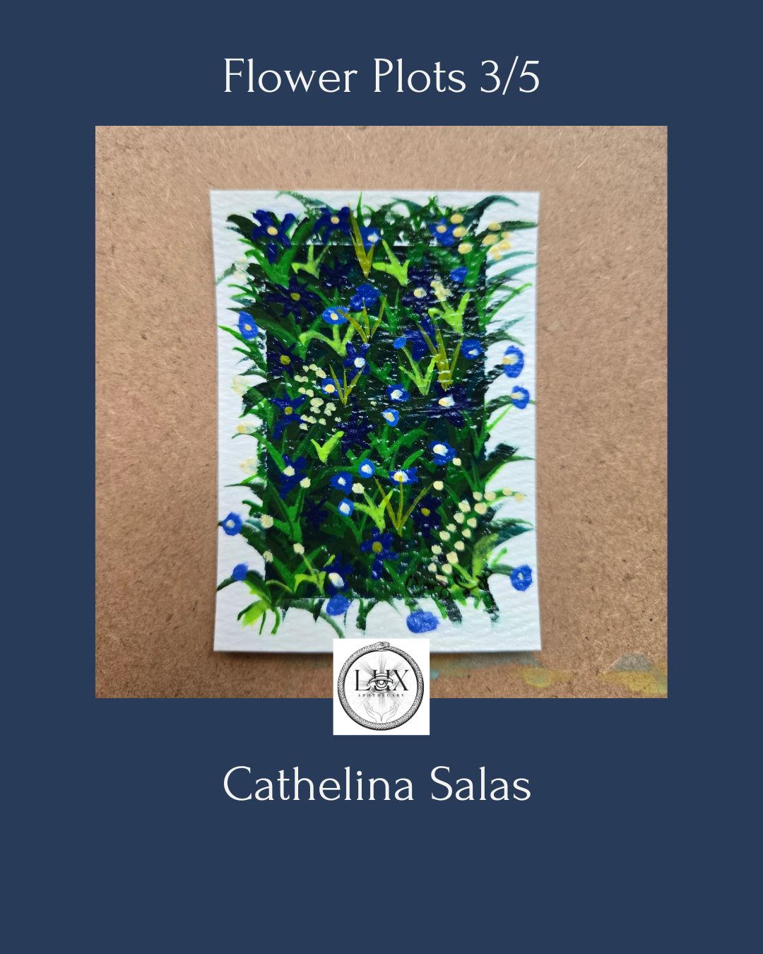 Flower Plots No. 3/5, Original Gouache Painting