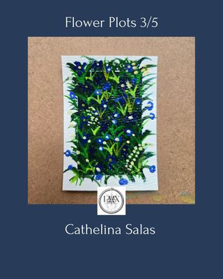 Flower Plots No. 3/5, Original Gouache Painting