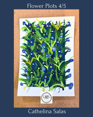 Flower Plots No. 4/5, Original Gouache Painting