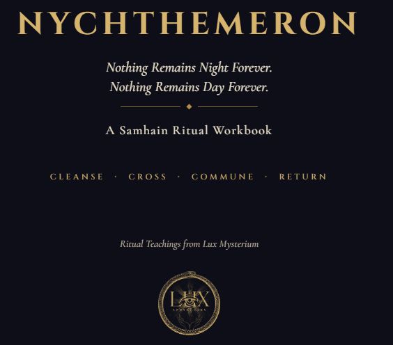 Digital Edition NYCHTHEMERON Samhain Ritual Workbook