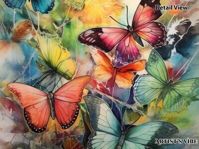 Butterfly Parade Watercolor