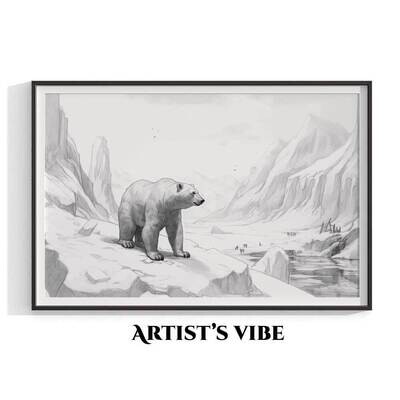 Polar Bear Sketch/Drawing
