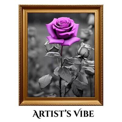 Mystical Purple Rose Photo