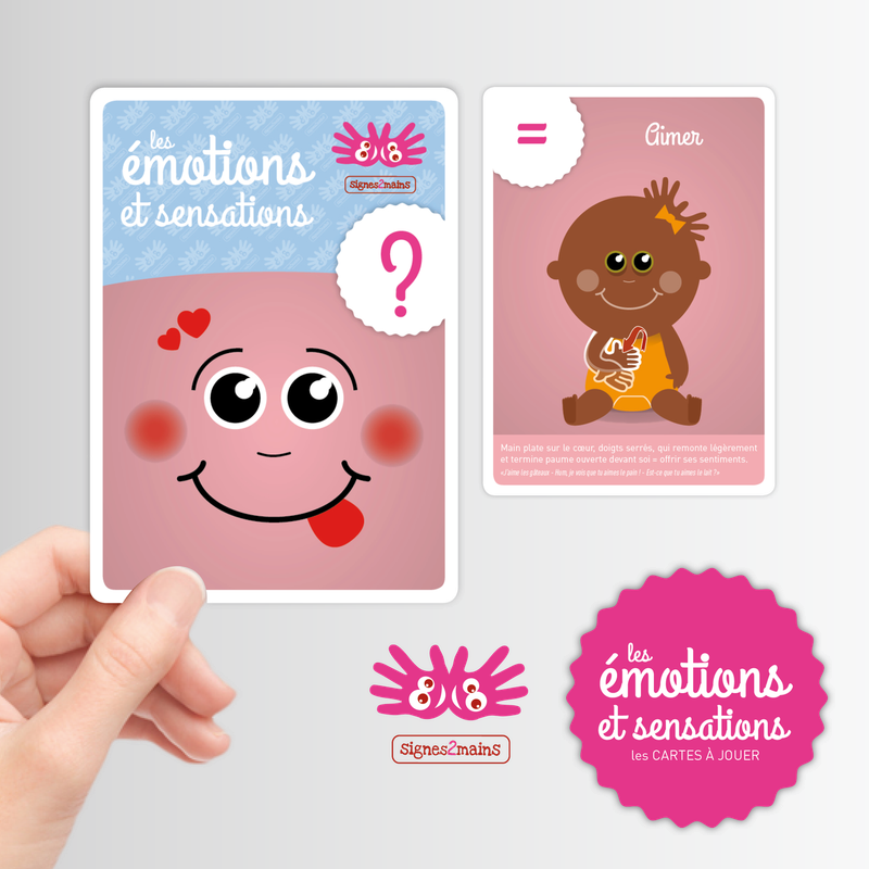 Le Kit Cartes (x48) : 20 premiers signes, émotions et animaux